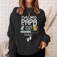 Zwillingspapa 2025 Loading Werdender Papa Announcement Sweatshirt Geschenke für Sie