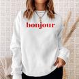 Bonjour For French Lovers Blue Sweatshirt Geschenke für Sie