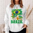 Brazil Flag Outfit Idea For Children Brazil & Brazilian Flag Yellow Sweatshirt Geschenke für Sie