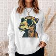 Camel With Sunglasses Gray Sweatshirt Geschenke für Sie