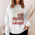 I Cant Have Plans In Garage- Car Mechanic Dad Sweatshirt Gifts for Her