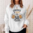 Cheers And Beers To 50 Years Sweatshirt Gifts for Her