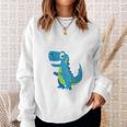 Children's 4Th Birthday Boy Dino T-Rex Dinosaur 4 Birthday Sweatshirt Geschenke für Sie