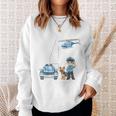 Children's 4Th Birthday Police Boy 4 Years Sweatshirt Geschenke für Sie