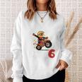 Children's 6Th Birthday Aus Dem Weg Ich Bin Schon 6 Years Motorcycle Sweatshirt Geschenke für Sie