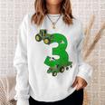 Children's Birthday 3 Years Tractor Tractor 3Rd Birthday Sweatshirt Geschenke für Sie