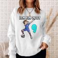 Children's Ich Bin Jetzt 9 Football Boy Dabbing 9Th Birthday Sweatshirt Geschenke für Sie