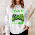 Children's Level 9 Birthday Boy Gamer 2016 9Th Birthday Sweatshirt Geschenke für Sie