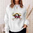 Children's Pirate 4 Years Attention I'm 4 4Th Birthday Boys Sweatshirt Geschenke für Sie