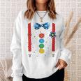 Clown Carnival Costume Clown Costume Clown Fancy Dress Confetti Sweatshirt Geschenke für Sie