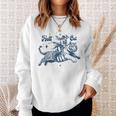 Cowgirl Riding Tiger Hell Cat Vintage Sweatshirt Gifts for Her