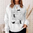 Cute Cat Music Noteintage Notes Musician Sweatshirt Geschenke für Sie