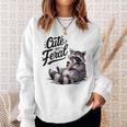 Cute Feral Panda Raccoon Costume Sweatshirt - Fun Animal Theme Gifts for Her
