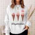 Eis Geht Immer Saying Ice Lover Sweatshirt Geschenke für Sie