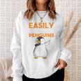 Facilement Distrait Par Les Pingouins Drôles De Dabbing Dab Danse Mignon Sweater e Cadeaux pour elle