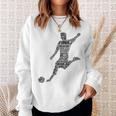 Footballer Football Children's Boys Sweatshirt Geschenke für Sie