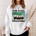 Free Syria Syria Revolution Freedon Flag Blue Sweatshirt Geschenke für Sie