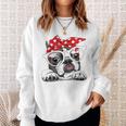 French Bulldog In Headband & Glasses Sweatshirt Geschenke für Sie