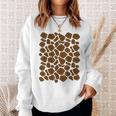 Giraffe Print Lazy Halloween Costume Idea Sweatshirt Gifts for Her