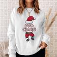 Grandpa Claus Christmas Family Partner Look Santa Claus Long-Sleeved Sweatshirt Geschenke für Sie