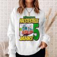 Ich Bin 5 Straßenbahnen Straßenbahn Children's Birthday Party Sweatshirt Geschenke für Sie