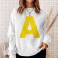 Letter A Yellow Chipmunk Costume Group Carnival A Red Sweatshirt Geschenke für Sie