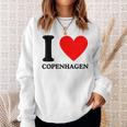 I Love Copenhagen I Heart Copenhagen Camisa de entrenamiento Regalos para ella