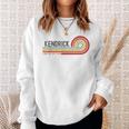 I Love Kendrick Personalizado Retro Sunset Primer Nombre Camisa de entrenamiento Regalos para ella