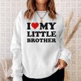 I Love My Little Brother Sweatshirt Geschenke für Sie