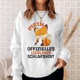 My Official Favourite Sleep Fox Pyjamas Fox Sweatshirt Geschenke für Sie