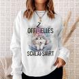 Official Siberian Husky Dog Sleep Blue Sweatshirt Geschenke für Sie