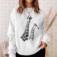 Paire De Girafe En Noir Et Blanc Pour Les Amateurs De Girafe Sweater e Cadeaux pour elle
