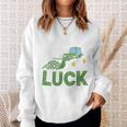 Pushing My Luck Tractor St Patrick Day Toddler Boy Men Sweatshirt Gifts for Her