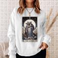 Raccoon Sweatshirt - Tarot The Lovers Theme | Cozy Sweater for Unisex Gifts for Her