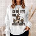 Rentner Anglerspruch For 60Th Birthday Angler Silver Sweatshirt Geschenke für Sie