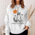 Retro 90s Raccoon Sweatshirt - Everyday Fun Theme Gifts for Her
