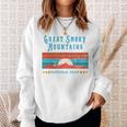 Rétro Great Smoky Mountains Parc National Des Great Smoky Mountains Manche Longue Sweater e Cadeaux pour elle