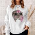 Sad Hamster Meme Drink Bottle Gray Sweatshirt Geschenke für Sie