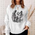 Saint Michael The Archangel Tattoo Style Sweatshirt Geschenke für Sie