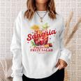 Sangria Is My Favorite Fruit Salad Party Sweatshirt Geschenke für Sie