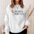 Save Water Drink Lillet Summer Alcohol Lillet S Sweatshirt Geschenke für Sie