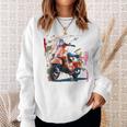 Scooter Moped Scooter Scooter Gray Sweatshirt Geschenke für Sie