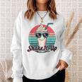 Shake It Up Milkshake Sunglasses Cool Retro Sweatshirt Gifts for Her