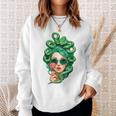 Sunglasses Green Snake Hair Hairstyle Medusa Sweatshirt Geschenke für Sie