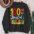 100 Days Of Kindergarten School 100Th Days Of School Sweatshirt Gifts for Old Women