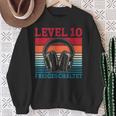 10Th Birthday Boysideo Gamer Level 10 Unlocked Boys Sweatshirt Geschenke für alte Frauen