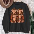 31 Monkey See Nothing Hear Say Smartphone Sweatshirt Geschenke für alte Frauen