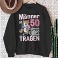 From 50 Can Wear Everything 50Th Birthday Slogan Humour Sweatshirt Geschenke für alte Frauen