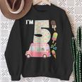 5Th Birthday Crew Ice Cream Truck I'm 5 Bday Ice Cream Party Camisa de entrenamiento Regalos para ancianas