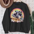 Adopt A Street Cat Opossum Raccoon Skunk Vintage Sweatshirt Gifts for Old Women